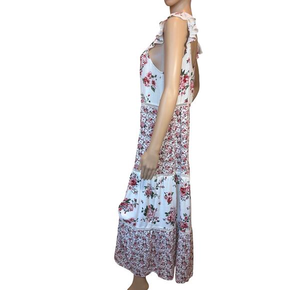 By the River Anthropologie NWT SZ Small
Rose Tiered Maxi Dress Cottagecore BOHO - Picture 7 of 16